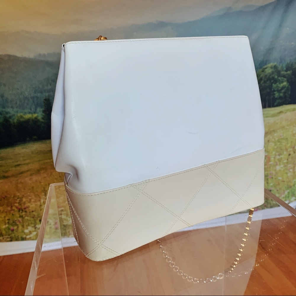 Salvatore Ferragamo White and Cream Crossbody Bag - Picture 2 of 9